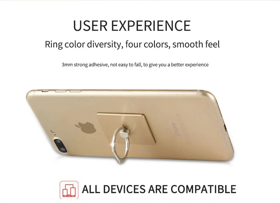 Screen guard Mobile Phone Smartphone Stand Holder Finger Ring For iPhone 8 plus X HUAWEI Smart Phone IPAD MP3 Car Mount Stand (6)