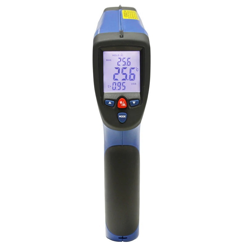 High temperature infrared thermometer gun laser thermometer Can and