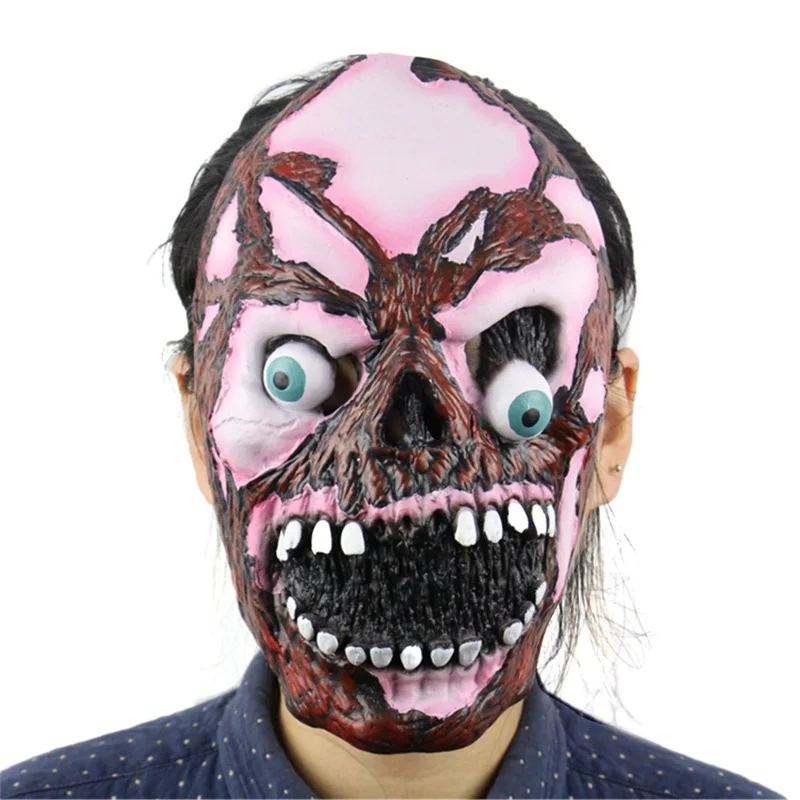 Латексная Маска на Хэллоуин страшные маски латексная маска с шляпой для маскарада костюм на Хэллоуин праздничные вечерние принадлежности - Цвет: Хаки