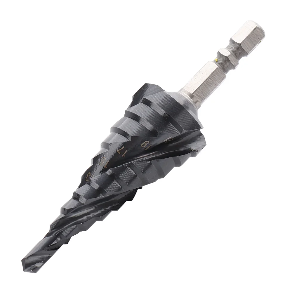 

5-32MM HSS Cobalt Step Stepped Drill Bit Set Nitrogen High Speed Steel Spiral For Metal Cone Hexagon Shank Hole