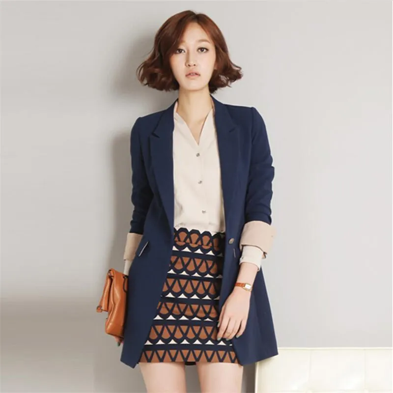 Spring Long Blazer Women 2019 Elegant Fashion Women Blazer