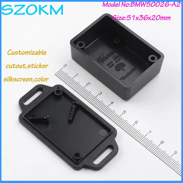 12 pcs/lot free shipping Wholesale black plastic project box wall mount