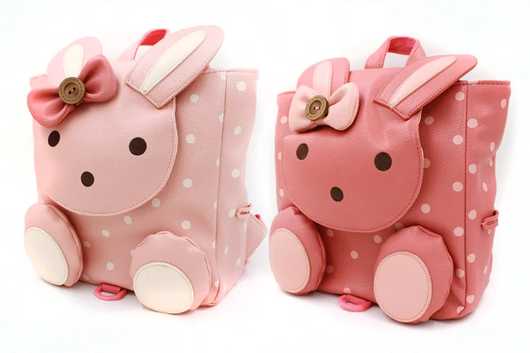 Korean Style Cute Kids Girl Backpack Shool Bag Rabbit Bear Design