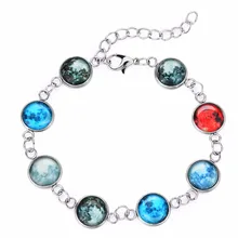 

Glow in The Dark Solar System Bracelet Planets Space Moon Charm Astrology Jewelry Universe Galaxy Bracelet Bangle Christmas gift