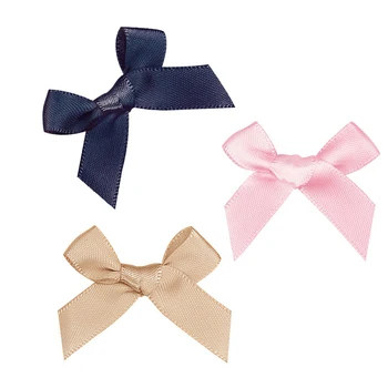 

50Pcs Color Handmade Satin Ribbon Bows DIY Craft Supplie Wedding Party Decor Bowknots Sewing Headwear Accessories Appliques Arts