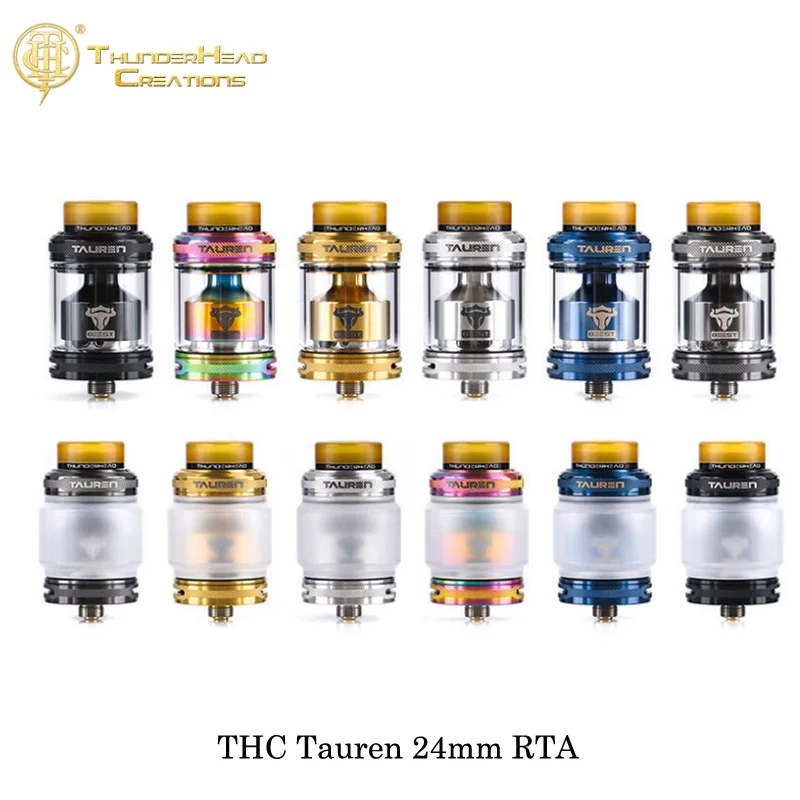 Электронные сигареты ThunderHead Creation THC Tauren 24 мм RTA 2 мл/4 5 мл одна/двойная катушка вейп
