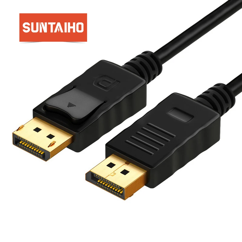 Suntaiho موانئ دبي ل موانئ دبي HD كابل Displayport عرض ميناء إلى كابل Displayport 1080 P 4 K لربط الكمبيوتر المحمول إلى التلفزيونات العالية التعريف الكشافات الخ Suntaiho موانئ دبي ل موانئ دبي HD كابل Displayport عرض ميناء إلى كابل Displayport 1080 P 4 K لربط الكمبيوتر المحمول إلى التلفزيونات العالية التعريف الكشافات الخ
