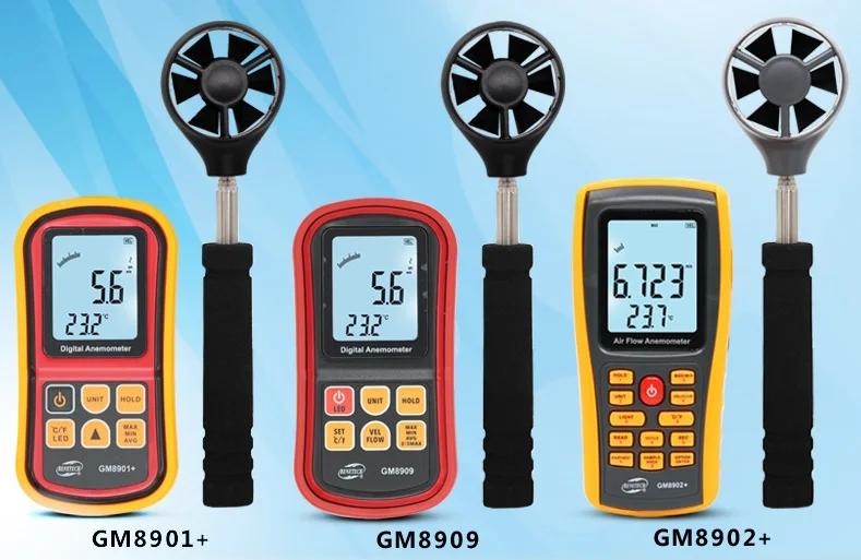 Handheld High Precision Wind Speed Temperature Tester for Power Generator or Teaching Experiment | Обустройство дома