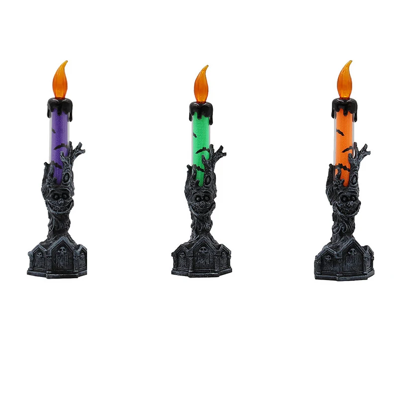 

Halloween Lamp Halloween Decoration Props Artificial Flame LED Candle Lights Lamp for Halloween Party Supplies