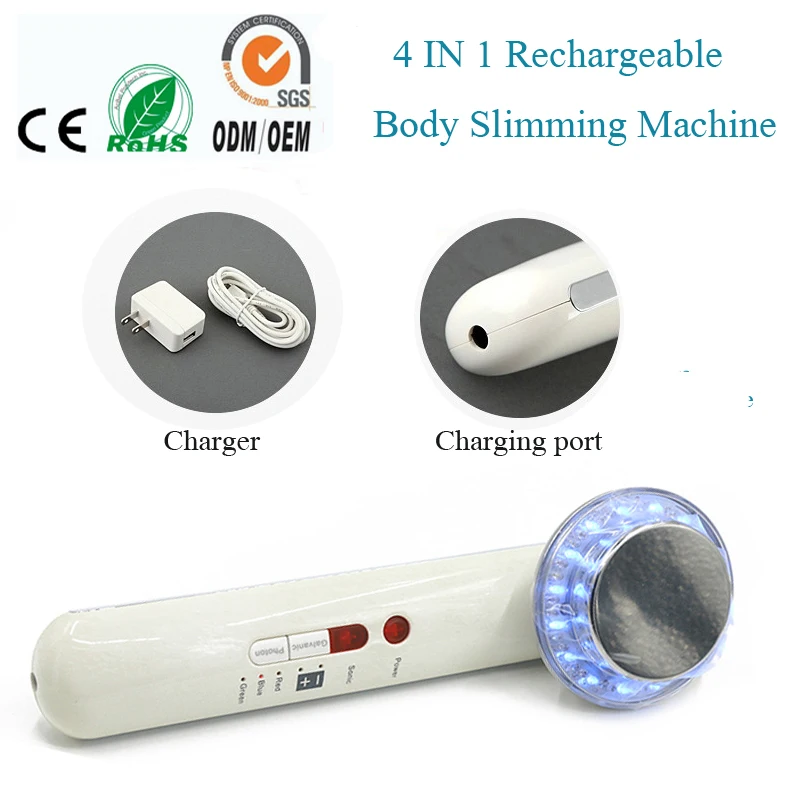 4 IN 1 Galvanic Ultrasonic Photon Ionic Full Body font b Health b font Fitness Relax