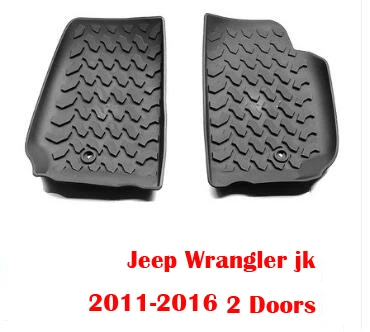 Резиновый материал 3D пользовательские подходят Jeep Wrangler jk 2011- автомобильные коврики противоскользящие резиновые 3D автомобильные прокладка для автостайлинга ковра