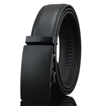 

KAWEIDA Classic Flat Black Metal Automatic Buckle Waist Belt Trending Designer Genuine Leather Belts For Men High Quality Kemer