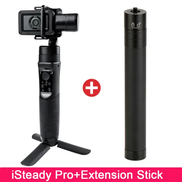 Hohem iSteady Pro 3-Axis действия Камера Gimbal Ручной Стабилизатор для камеры Yi 4K плюс экшн-камеры Gopro Hero 6/5/4 sony RX0 SJCAM PK Feiyu G6 - Цвет: with extender pole