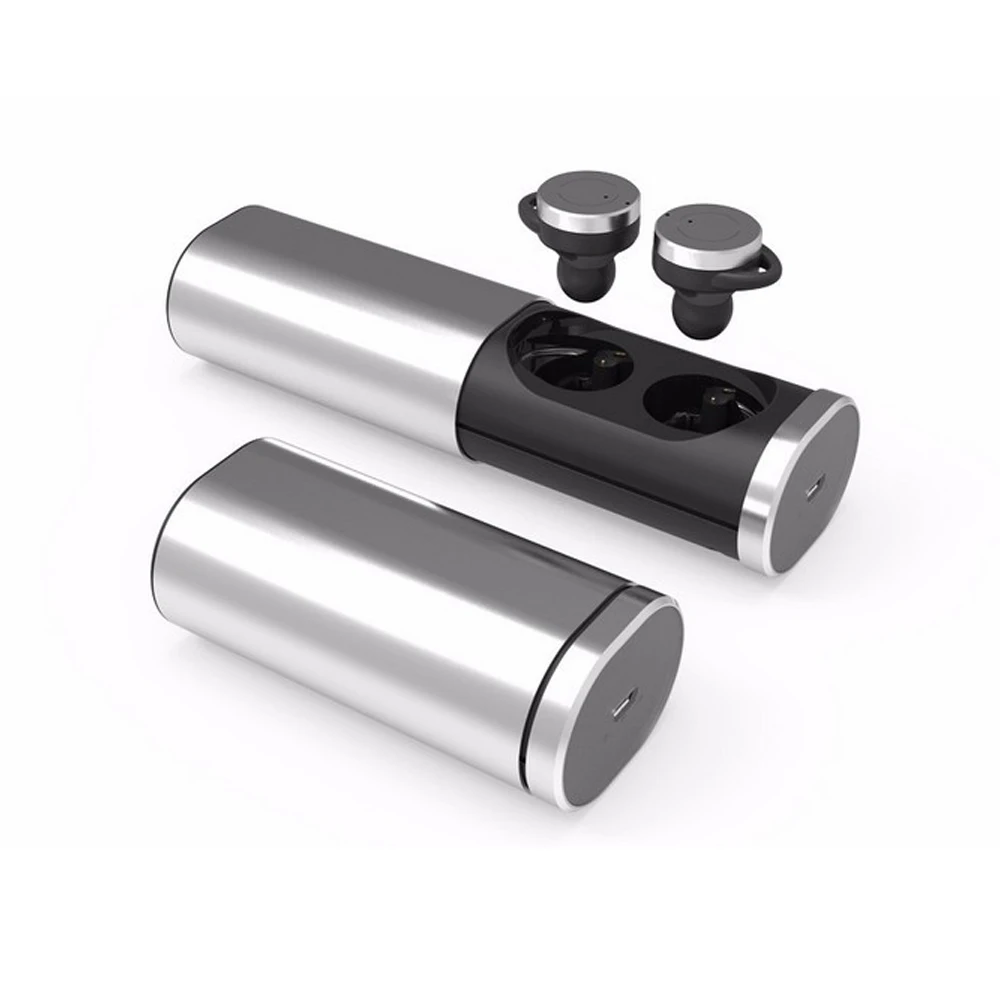 

TWS Wireless Bluetooth Headset 4.1 Earbuds with 500mAh Power Bank Mini Stereo Invisible Style Earphones For Iphone Samsung