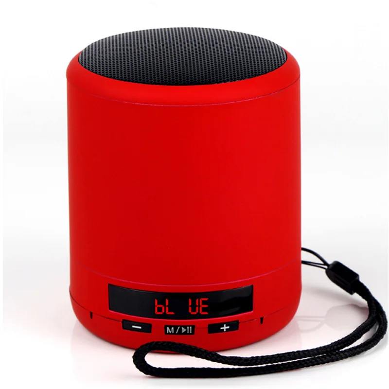 Мини портативный Bluetooth динамик Колонка беспроводной сабвуфер супер бас стерео Поддержка USB TF карта играть с микрофоном для телефона - Цвет: Red