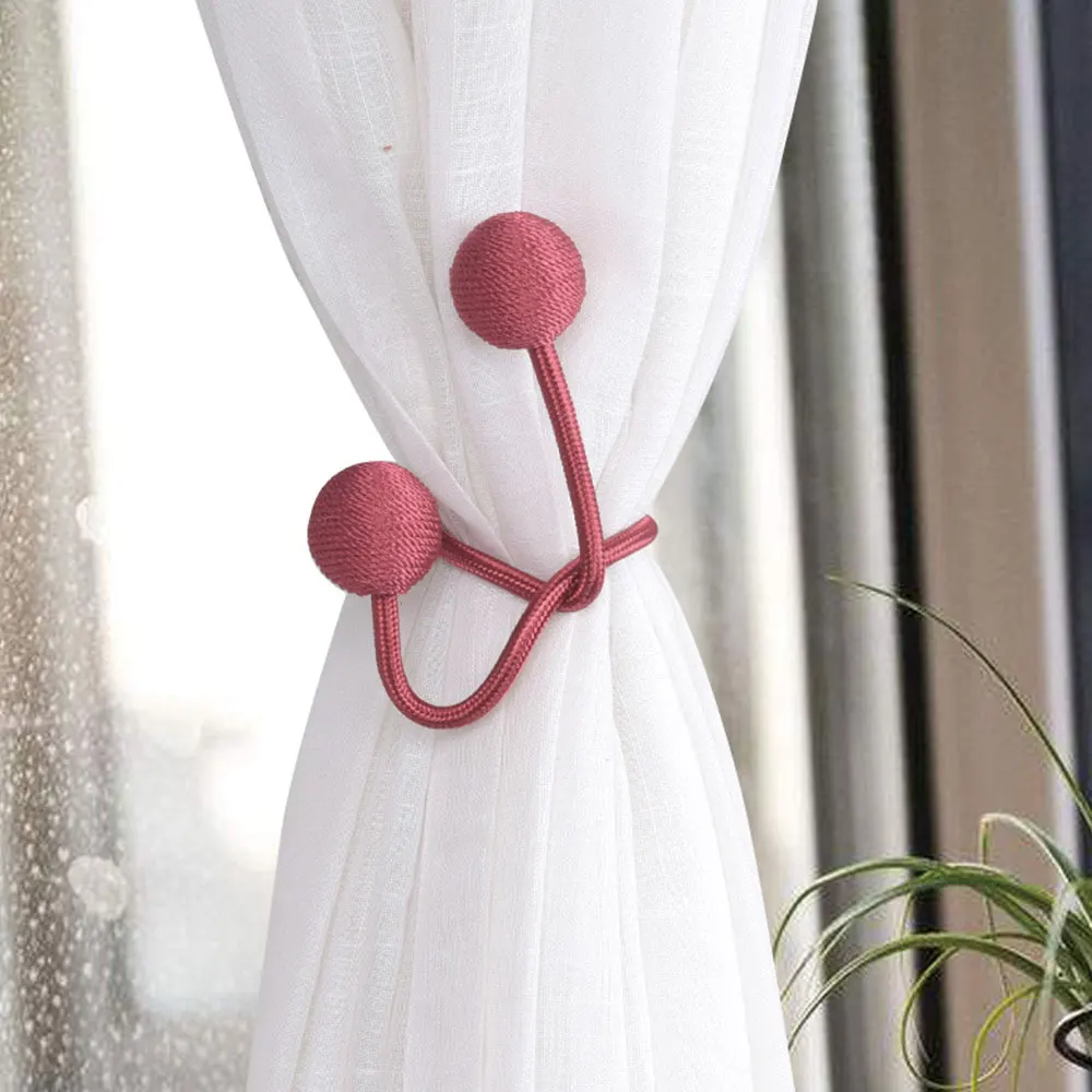 

2PCS Arbitrary Shape Strong Curtain Tiebacks Creative Curtain Straps Tied Rope Holdback Curtain Rods Home Accessoires