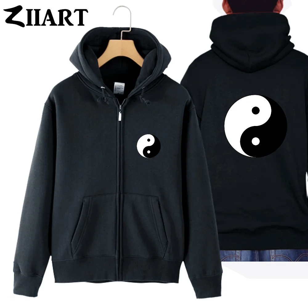 Yin and yang китайская философия парная Одежда для мальчиков мужские хлопковые пальто