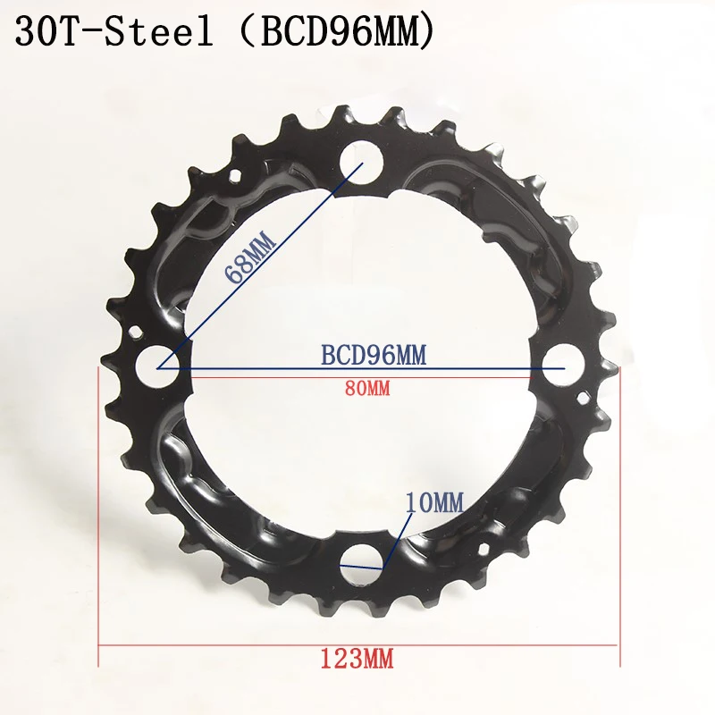 Prowheel 7/8/9 Скорость BCD96mm 40T30T звездочка цепной передачи BCD64 мм 22T MTB дорожный велосипед диаметра окружности болтов(цепное колесо диск зубчатое колесо цепной передачи зуб срез