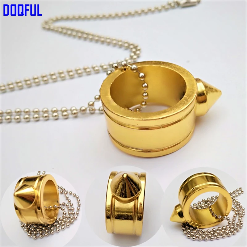 20pcs/lot Emergency Survival Finger Ring Bead Chain Necklace Self