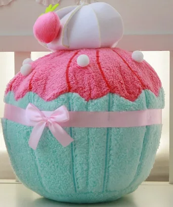 Strawberry 1 шт., мультяшная 3D подушка в форме мороженого, десерта, торта, диванная подушка в форме конуса мороженого, подушка с внутренним декором для дома, диван, игрушки в подарок - Цвет: Strawberry