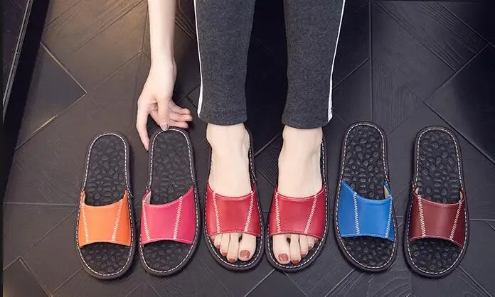 

Men slipper 2018 19 8 red purple BLUE colorful Men outdoor trendy Men Shoes Top Quality Free shipping