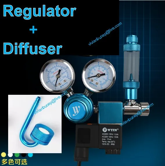 Новое поступление высокое качество Co2 оборудования Регулятор электромагнитный клапан два датчика регулятор для аквариума DICI аквариум с растениями