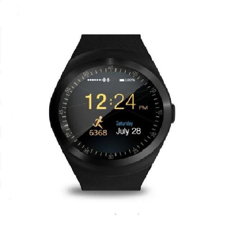 Завод 2G Smartwatch 1 22 дюймов полный круглый дисплей sim один nano Bluetooth SM01 Смарт часы без