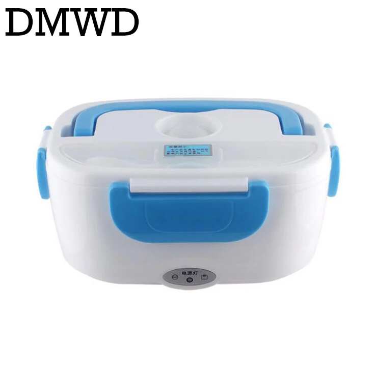 DMWD Электрический термонагревательный Ланч-бокс 110 В 220 В ланчбокс для еды грелка рисоварка путешествия Bento пищевой нагреватель для приготовления пищи контейнер ЕС - Цвет: blue