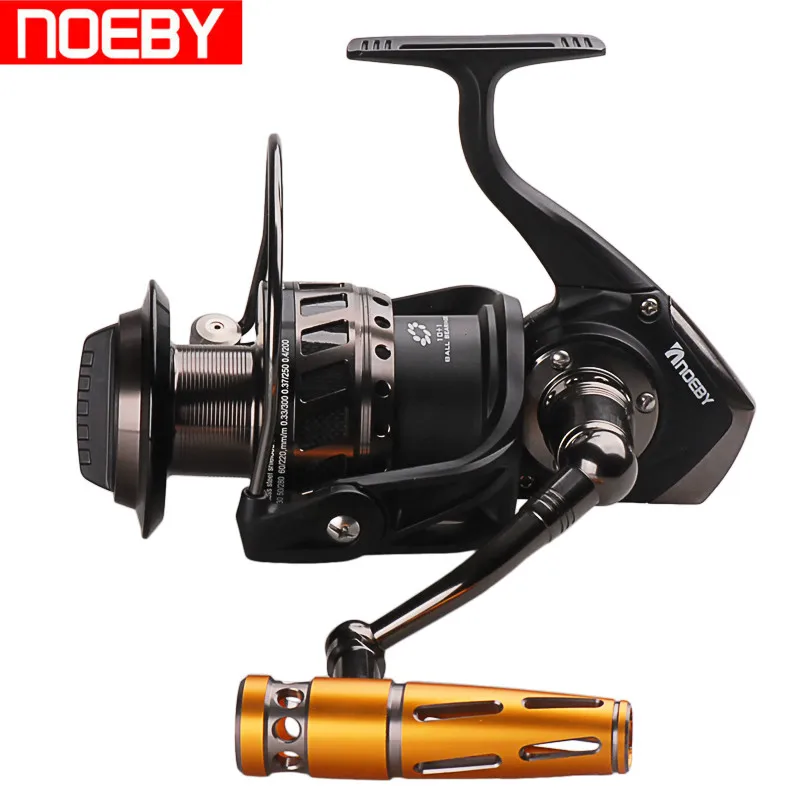 NOEBY Full Metal Spinning Fishing Reel Max Drag 30kg 4.11