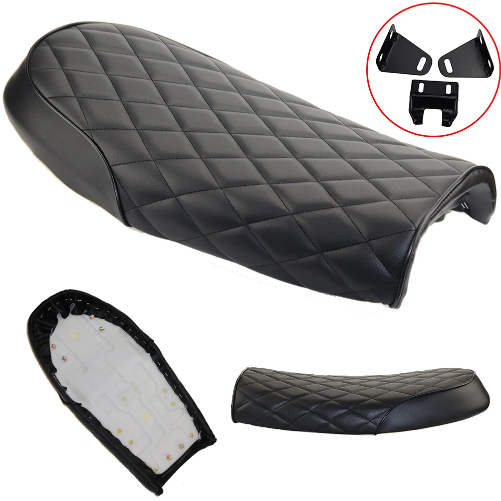 

Cafe Racer Seat Vintage Universal Saddle for KAWASAKI KZ Suzuki GS Yamaha SR400 Honda CG125 CB350 CB400 CB500 CB750 diamond