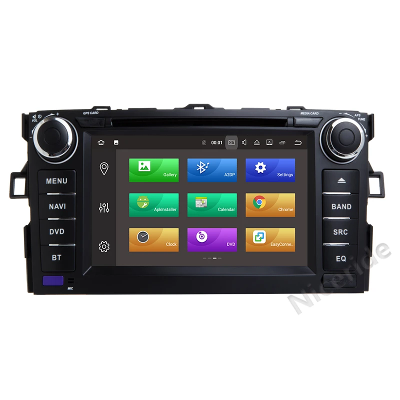 Cheap 2 Din Car Multimedia player Android 8.0 car dvd gps for Toyota corolla car radio gps navigation stereo Wifi BT car stereo PC 1