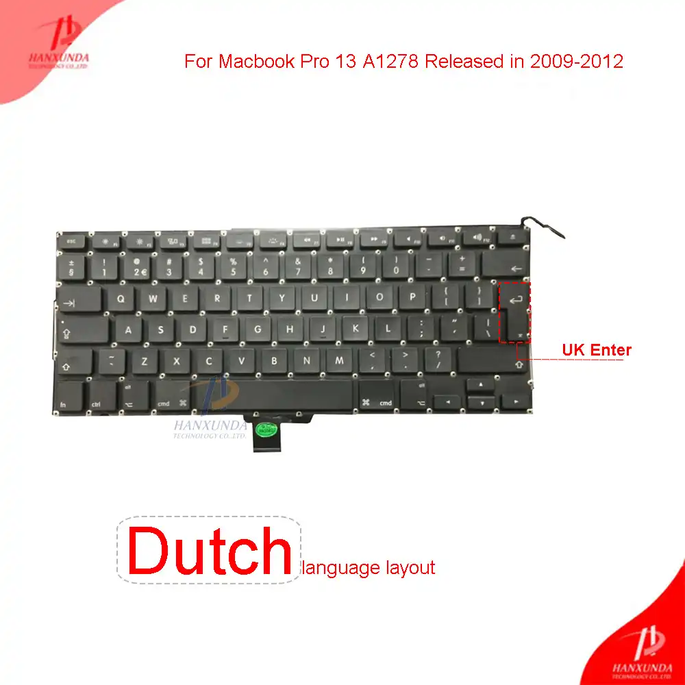 Original Laptop Built In Keyboard For Macbook Pro Unibody 13inch A1278 Mid09 Mid12 Dutch Version Keyboard Keyboard For Macbook Pro Keyboard For Macbookdutch Keyboard Aliexpress