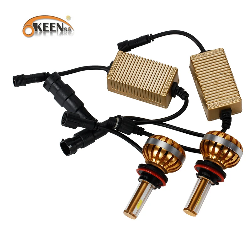 Светодиодный фонарь OKEEN H7 H4 H13 H11 H1 9005 9006 COB светодиодный белый 36 Вт 3600лм