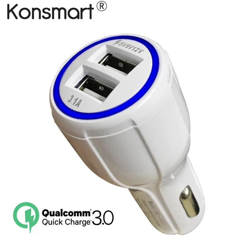 Car USB Charger Quick Charge 3.0 Adapter Fast charger for Mobile phone iPhone Samsung usb Tablet Car-Charger | Мобильные телефоны и