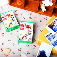 Подлинная Fuji Fujifilm Instax Мини 8 Пленочной 20 шт. Белый Край Фото документы Для Polaroid 7 s 8 90 25 55 Доля СП-1 Мгновенных Камеры