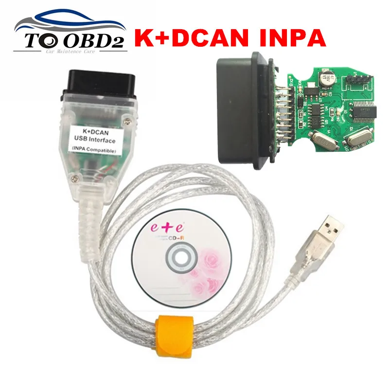 

INPA Compatible K+DCAN Ediabas For BMW Series Car Green PCB With FTDI FT232RL OBD2 Code Reader Diagnostic Adapter For BMW INPA