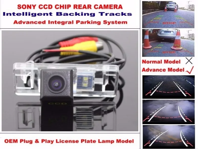 For Nissan Juke F15 2011~2014 Trajectory Intelligent Tracks Reversing HD CCD Night Vision Car Rear View Camera (4)