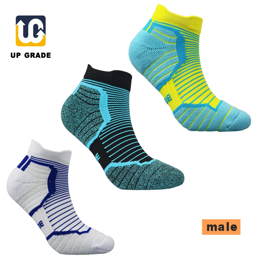 3Pair/Lot Mix Color Running Socks Sport Outdoor Breathable Socks Coolmax Cycling Basketball Socks