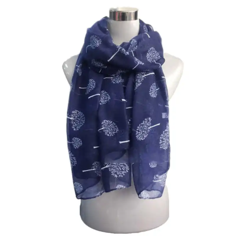 Women Printed Bicycle Soft Chiffon Shawl Wrap banda palatine women's scarves handkerchief hijab scarf 40MA0414