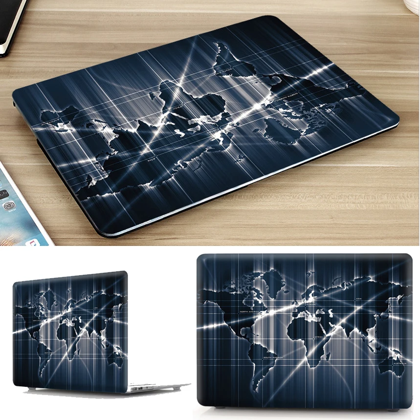 Чехол с рисунком карты мира для Macbook Air 11 13 Жесткий ноутбука A1465 A1466 защитный чехол