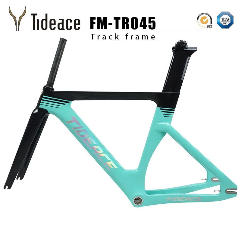 Discount 2019 Carbon Track Frame Carbon Fiber Fixed Gear bike frame Carbon Racing Tracking bike Frameset 49/51/54/57cm with fork seatpost 3