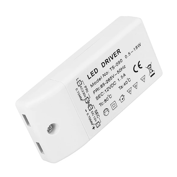 AC85-265V для DC12V 18 Вт Светодиодный драйвер Питание трансформатор для MR11 MR16 лампочка