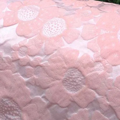 3D блестящая жаккардовая парча ткань для платья, сделай сам швейная Лоскутная одежда, цветочный материал ткани Tecido, 1Yar - Цвет: 4 Peach Pink