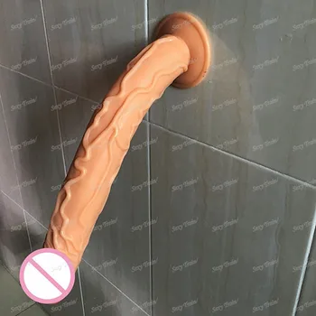 high quality 35*5CM Big Dildo with Suction Cup Super Soft Silicone Horse Dildo Sex Toys for Women Adult Huge Penis Sex Products 3