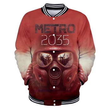 

2019 New 3D Baseball Jackets Game Metro Exodus 3D Print Clothes Men Spring Popular Fashion Harajuku Long Sleeve Tops