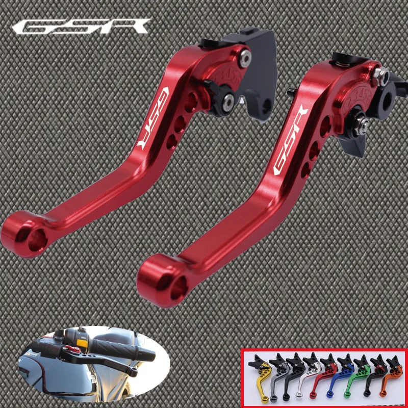 CNC короткий регулируемый тормозной рычаг сцепления для SUZUKI GSR 750 11- 14 GSR600 2006-2011 400