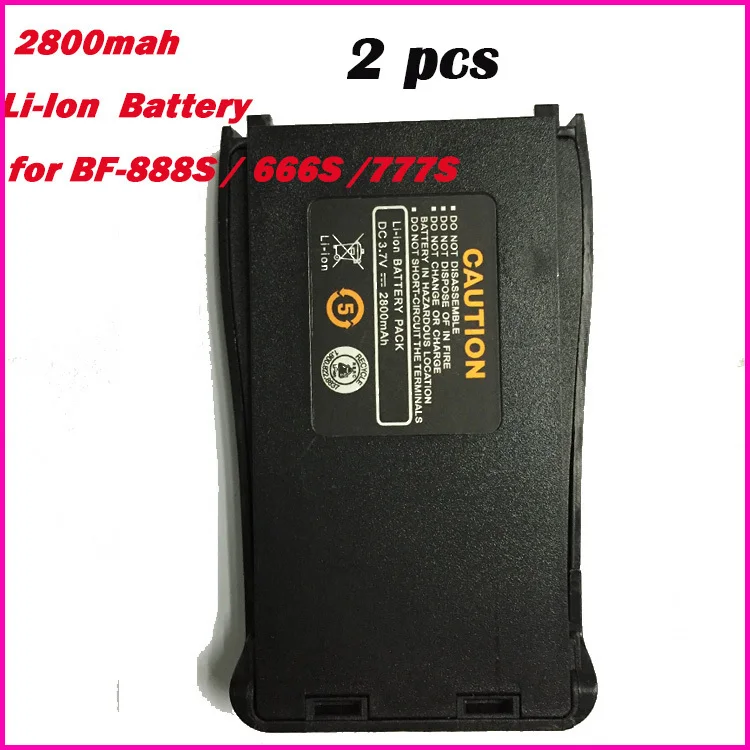 Оригинальная батарея Baofeng bf 2800 s 2 шт. 888 мАч запчасти для 777s 666 CB Radio Walkie Talkie