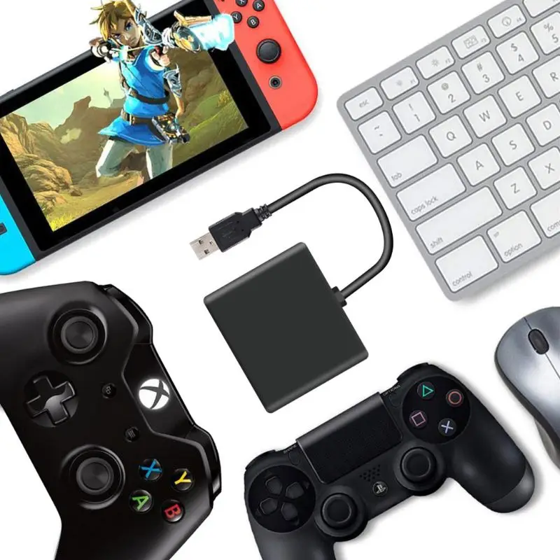  Keyboard Mouse Mice Conversion Receiver For XBOXONE/PS4/Switch Host Plug And Play Receiver Adapter 