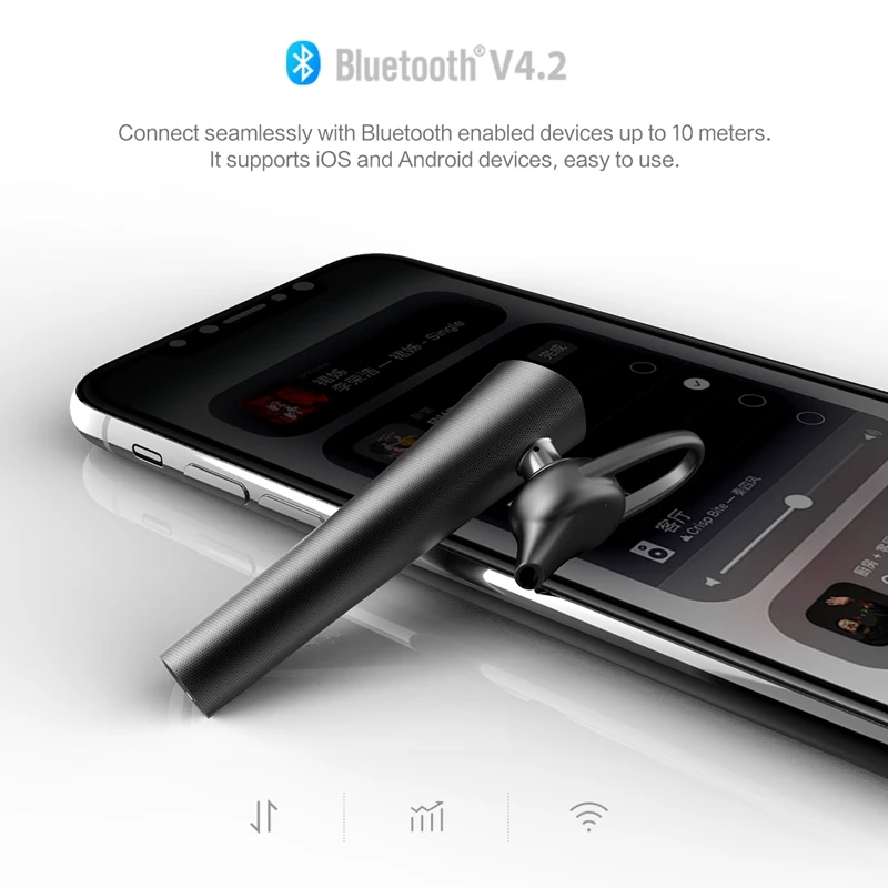 ROCK Bluetooth 4 2 беспроводные наушники серия Torch In Ear с микрофоном HiFi наушники|wireless