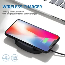 Esobest 5W wireless charger for iphone X 8 plus Samsung S6 edge S7 edge S8 plus portable fast charger QI phone charger